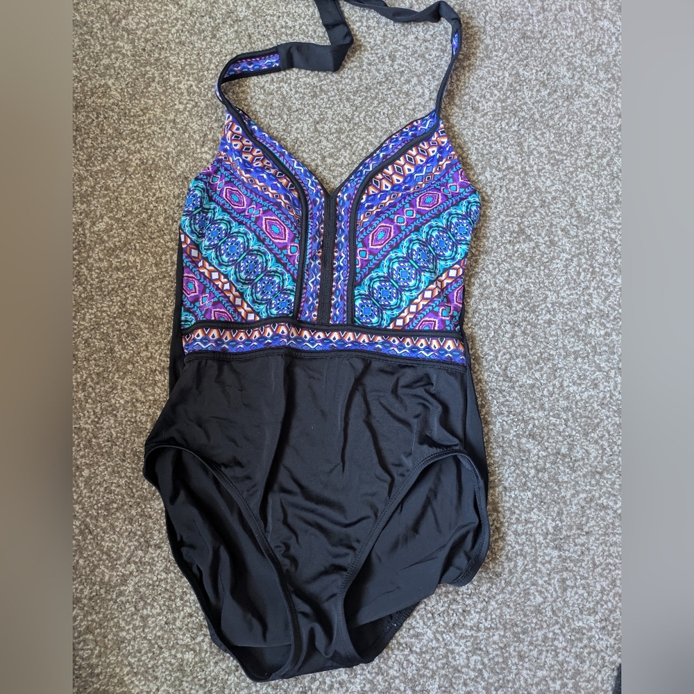 Aqua Green Multicolor Swimsuit